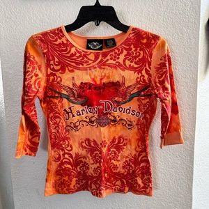 Harley-Davidson long sleeve tee, women’s, small